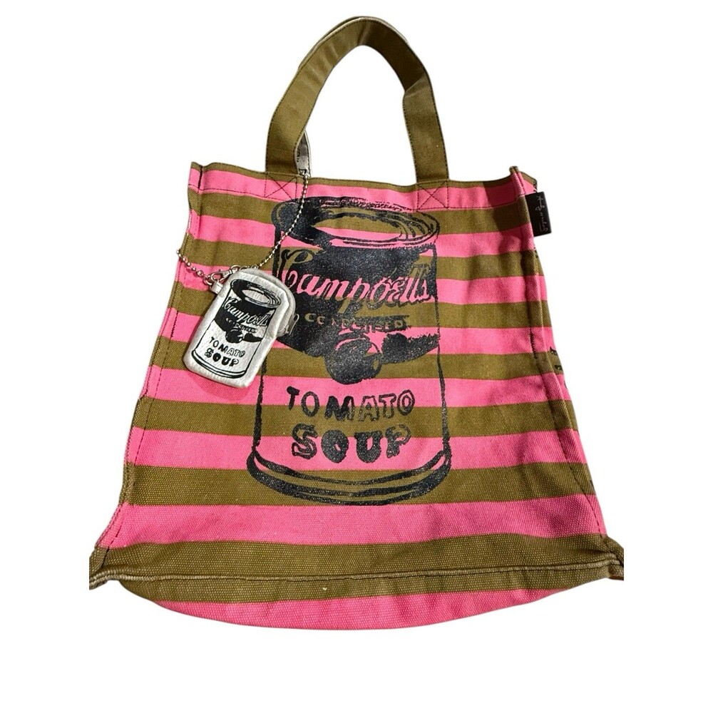 Andy Warhol Loop Canvas Tote Bag Campbell’s Tomato Soup with Coin Purse